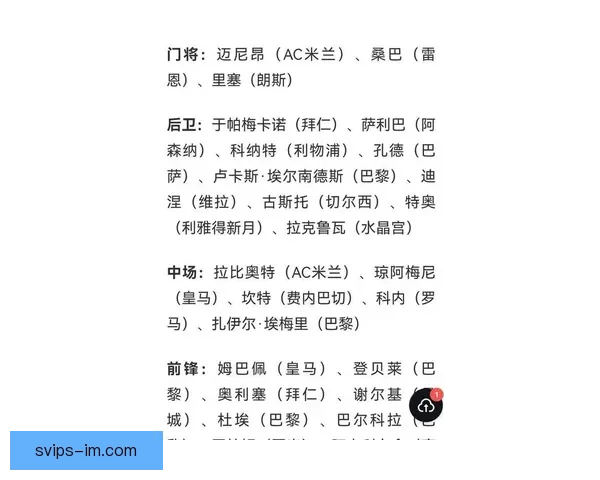 法国队公布世界杯26人初选名单 全力备战争夺冠军荣耀